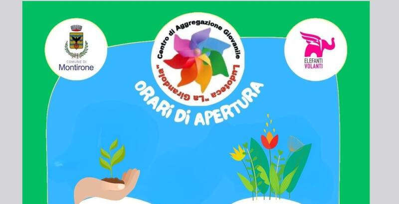 ORARI APERTURA CAG PRIMARIA, SECONDARIA E LUDOTECA